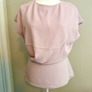 Luxurious BRAND NEW soft pink MMLaFleur blouse -- never worn, with tags! Size S